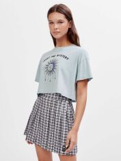 Акція на Футболка Bershka 7593/058/558 XS М'ятна від Rozetka