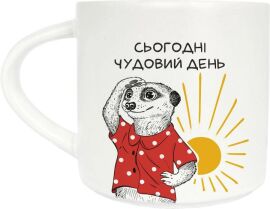 Акція на Чашка Orner D100 Сурікат - чудовий ранок 400 мл (orner-2208) від Rozetka