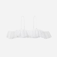 Акція на Верхня частина купальника жіноча H&M 0600372_біл.сітка_02 42 Біла від Rozetka