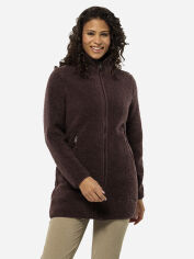 Акция на Куртка демісезонна жіноча Jack Wolfskin High Curl Coat W 1708722-2700 XS Бордова от Rozetka