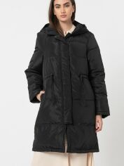 Акція на Куртка зимова довга жіноча NA-KD 1018-004695-0002 40 Чорна від Rozetka