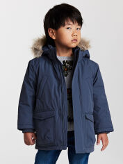 Акция на Дитяча демісезонна куртка-парка для хлопчика H&M WW1179928 98-104 см Сіро-синя от Rozetka