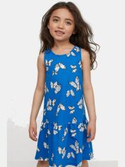 Акція на Дитяча літня сукня для дівчинки H&M 060870530_butterfly 98-104 см Синій/Метелики від Rozetka