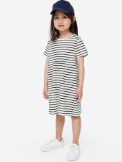 Акція на Дитяча літня сукня для дівчинки H&M A1312-1141671_білий смужка 122-128 см Біла смужка від Rozetka