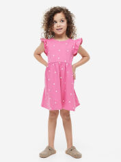 Акція на Дитяче літнє плаття для дівчинки H&M A401-1022630_рожевий горох 98-104 см Рожеве горох від Rozetka
