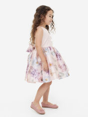 Акція на Дитяче літнє святкове плаття для дівчинки H&M A1302-922706 92 см Рожево-блакитне від Rozetka
