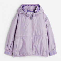 Акция на Дитяча демісезонна куртка для дівчинки H&M WW1128045 110-116 см Світло-бузкова от Rozetka