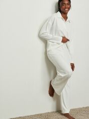 Акція на Піжамні штани жіночі NA-KD 1013-001007-0260 L Білі від Rozetka