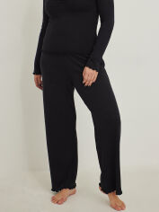 Акция на Піжамні штани NA-KD жіночі великих розмірів XAZ374091NYVK 50 Чорні от Rozetka