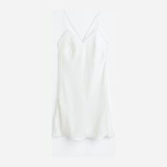 Акция на Нічна сорочка жіноча H&M A1602-1059303 XS Молочна от Rozetka