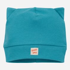 Акція на Демісезонна шапка дитяча Pinokio Orange Flip Bonnet 46-48 см Turquoise від Rozetka