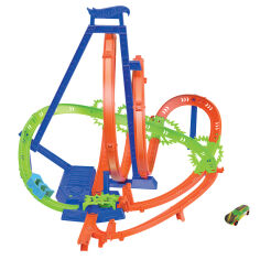 Акция на Трек Hot Wheels Гігантська петля Шалені зіткнення (HNL97) от Будинок іграшок
