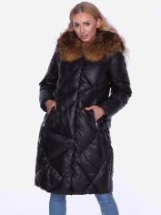 Акция на Куртка жіноча PERSO BLH220039FR 2XL Чорна от Rozetka
