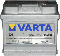 Акция на Автомобильный аккумулятор Varta 6СТ-52 Silver Dynamic C6 (552 401 052) от Stylus