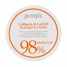 Акція на Гідрогелеві патчі для шкіри навколо очей Petitfee & Koelf Collagen & Co Q10 Hydrogel Eye Patch з колагеном та коензимом, 60 шт від Eva
