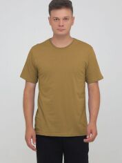 Акція на Футболка бавовняна довга чоловіча НатаЛюкс 12134380830 4XL (58) Койот від Rozetka