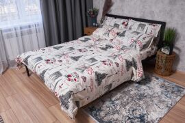 Акція на Комплект постільної білизни Moon&Star Бязь Gold Люкс Paris King Size 220x240 см наволочки 4х70х70 см (MS-820002057) від Rozetka