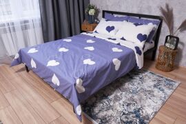 Акція на Комплект постільної білизни Moon&Star Бязь Gold Люкс Royal Blue King Size 220x240 см наволочки 2х50х70 см (MS-820001529) від Rozetka