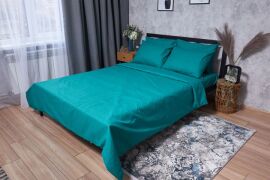 Акція на Комплект постільної білизни Moon&Star Бязь Gold Люкс Green Deep Сімейний 160х220х2 см наволочки 2х50х70 см (MS-820001629) від Rozetka