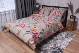 Акція на Комплект постільної білизни Moon&Star Бязь Gold Люкс Peony Brown King Size 220x240 см наволочки 2х70х70 см (MS-820001880) від Rozetka