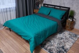 Акція на Комплект постільної білизни Moon&Star Бязь Gold Люкс Gray Green King Size 220x240 см наволочки 2х40х60 см (MS-820002683) від Rozetka