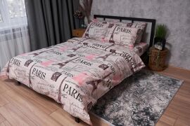 Акція на Комплект постільної білизни Moon&Star Мікросатин Premium Paris Souvenir King Size 220x240 см наволочки 2х50х70 см (MS-820002439) від Rozetka