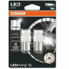 Акция на Лампа Osram светодиодная 12V P21/5W Led 2W 6000K Bay15D Ledriving Sl (2шт) (OS_7528_DWP-02B) от MOYO