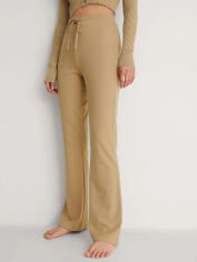 Акція на Піжамні штани жіночі з віскози NA-KD XAZ438202GARE L Бежеві від Rozetka
