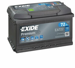 Акция на Exide Premium 6СТ-72 Н Євро (EA722) от Y.UA