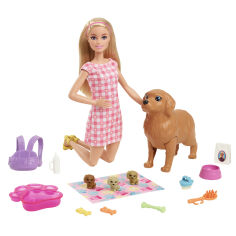 Акція на Ігровий набір Barbie Маленьке тріо (HCK75) від Будинок іграшок