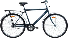 Акция на Велосипед Crossride Comfort-М 28" 22" 2023 Сірий (0927-2) + Базовий шар Down the Road Classics у подарунок от Rozetka