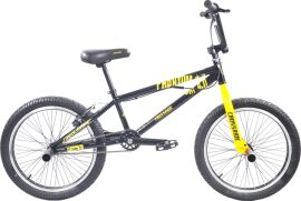 Акция на Велосипед Crossride Phantom BMX-FRS 20" 11" 2023 Чорно-жовтий (4015-Ж) + Велосипедні шкарпетки в подарунок от Rozetka