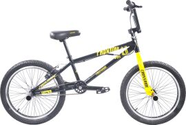 Акція на Велосипед Crossride Phantom BMX-FRS 20" 11" 2023 Чорно-жовтий (4015-Ж) від Rozetka