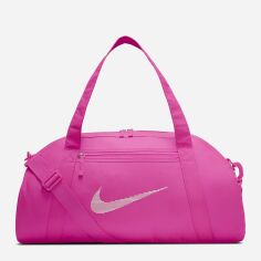 Акція на Спортивна сумка жіноча тканинна Nike CLUB CAP S CB SWSH FS DR6974-617 Фуксія від Rozetka