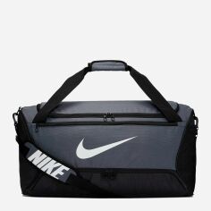 Акція на Спортивна сумка тканинна Nike BRSLA M DUFF 9.0 BA5955-026 Сіра/Чорна/Біла від Rozetka