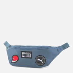 Акція на Сумка на пояс бананка тканинна Puma Patch Waist Bag 07919501 Блакитна від Rozetka