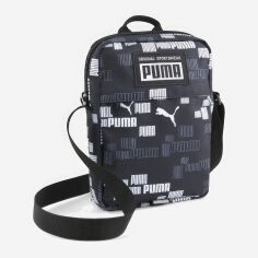 Акция на Сумка планшет через плече чоловіча тканинна маленька Puma Academy Portable 7913520 Чорна от Rozetka