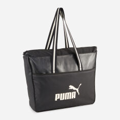 Акция на Сумка шопер жіноча Puma Campus Shopper 9032801 Чорна от Rozetka