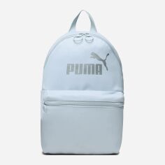 Акція на Жіночий рюкзак спортивний тканинний 10л вміщує формат А4 Puma Core Up Backpack 7947602 Світло-блакитний від Rozetka