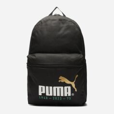 Акция на Рюкзак спортивний тканинний вміщує формат А4 Puma Phase 75 Years Celebration 9010801 Чорний от Rozetka