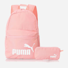 Акція на Жіночий рюкзак спортивний тканинний 22л вміщує формат А4 Puma Phase Backpack 7994604 Світло-рожевий від Rozetka