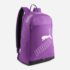 Акція на Жіночий рюкзак спортивний тканинний 20л вміщує формат А4 Puma Phase Backpack II 7995205 Фіолетовий від Rozetka