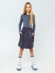 Акция на Підліткова сукня для дівчинки NEWGEN Катрін 24С-064 140 см Фуме (темно-сіра) от Rozetka