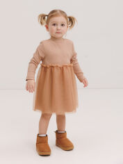 Акція на Дитяче плаття для дівчинки Бемби PL399-G00 86 см Бежеве (14399727436.G00) від Rozetka