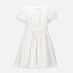 Акция на Дитяче літнє святкове плаття для дівчинки Coccodrillo WC4128209EJG-003 128 см Екрю от Rozetka