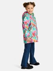 Акція на Дитяча довга демісезонна куртка для дівчинки Huppa Joly 17840004-44099 110 см Різнокольорова з принтом від Rozetka