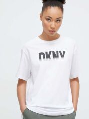 Акція на Футболка жіноча DKNY Fade Away Logo Relax DP3T9626-WHT M Біла від Rozetka