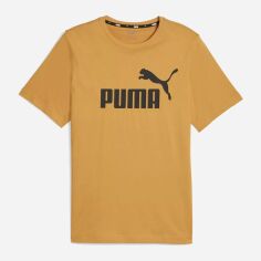 Акція на Футболка чоловіча Puma Essentials Foundation 58666795 L Жовта з принтом від Rozetka