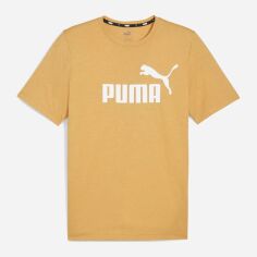 Акция на Футболка чоловіча Puma Essentials Foundation 58673691 M Жовта з принтом от Rozetka