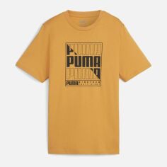 Акція на Футболка чоловіча Puma Graphics 68017291 XL Жовта з принтом від Rozetka